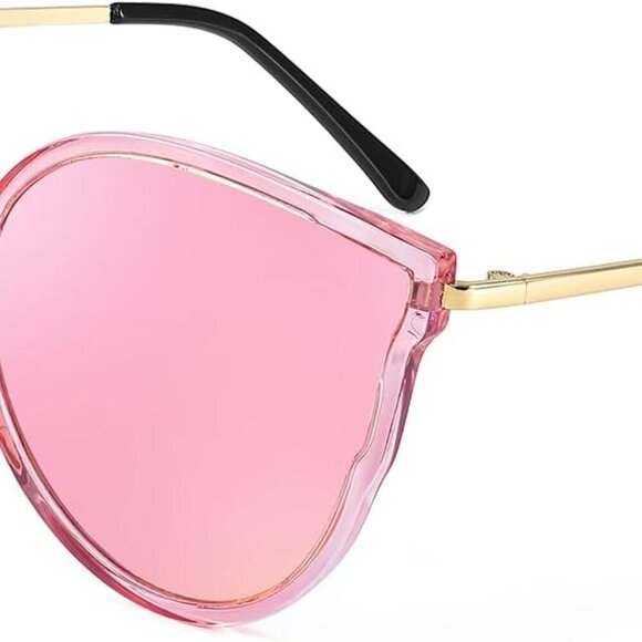 Accessories - Vintage Polarized Cat Eye Sunglasses Women Oversized Round UV400 HD Style